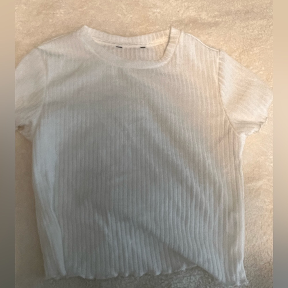 White crop top